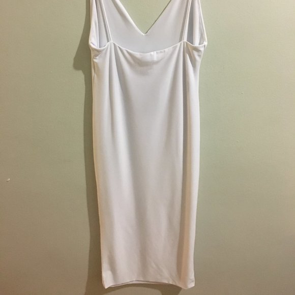 Fashion Nova - White Fitted Pencil Dress - Item#46 - Picture 4 of 7